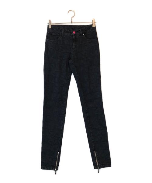 LOUIS VUITTON（ルイ ヴィトン）LOUIS VUITTON (ルイ ヴィトン) グラフィティ ロゴスキニーデニム ブラック サイズ:34の古着・服飾アイテム