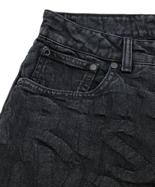 LOUIS VUITTON（ルイ ヴィトン）LOUIS VUITTON (ルイ ヴィトン) グラフィティ ロゴスキニーデニム ブラック サイズ:34の古着・服飾アイテム