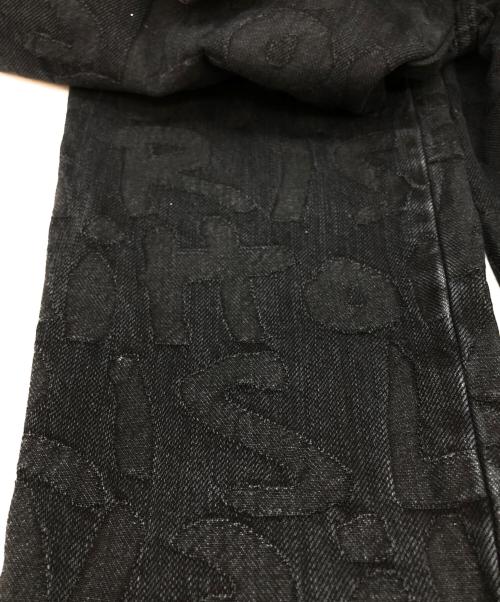 LOUIS VUITTON（ルイ ヴィトン）LOUIS VUITTON (ルイ ヴィトン) グラフィティ ロゴスキニーデニム ブラック サイズ:34の古着・服飾アイテム