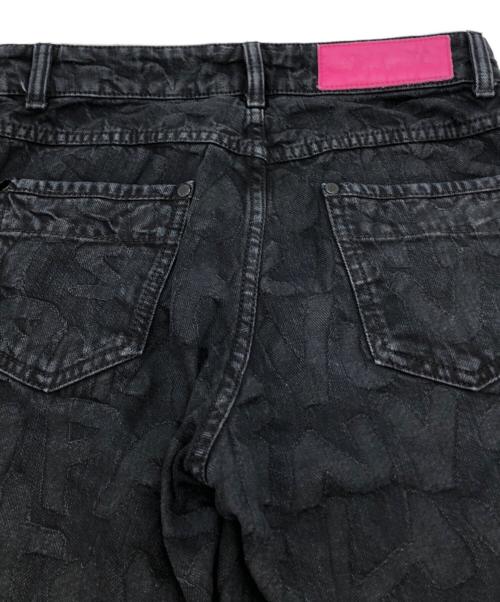 LOUIS VUITTON（ルイ ヴィトン）LOUIS VUITTON (ルイ ヴィトン) グラフィティ ロゴスキニーデニム ブラック サイズ:34の古着・服飾アイテム