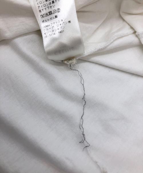 CELINE（セリーヌ）CELINE (セリーヌ) ロゴカットソー ホワイト サイズ:Lの古着・服飾アイテム