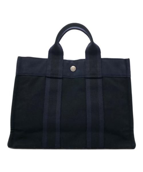 HERMES（エルメス）HERMES (エルメス) トートバッグ ネイビーの古着・服飾アイテム