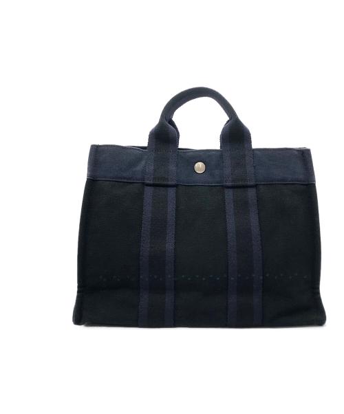 HERMES（エルメス）HERMES (エルメス) トートバッグ ネイビーの古着・服飾アイテム