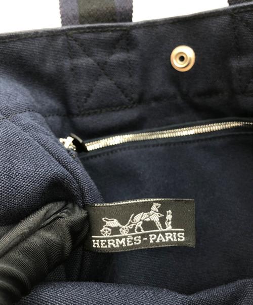 HERMES（エルメス）HERMES (エルメス) トートバッグ ネイビーの古着・服飾アイテム