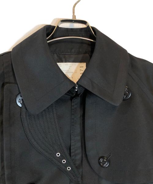 sacai（サカイ）sacai (サカイ) ナイロンツイルドッキングジャケット ブラック サイズ:4の古着・服飾アイテム