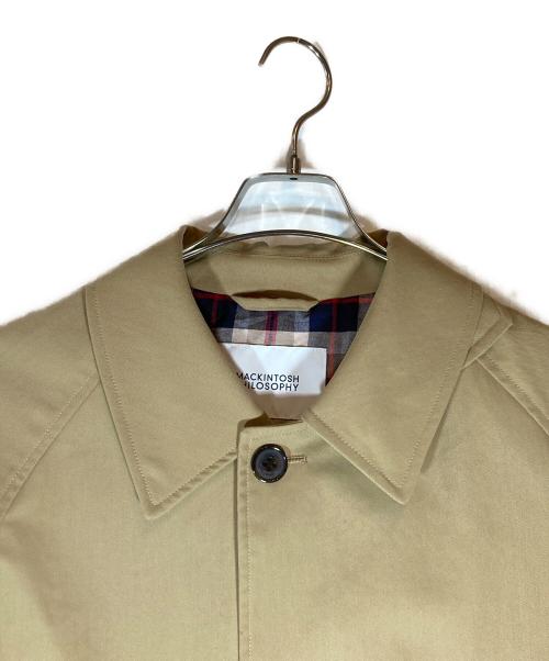MACKINTOSH PHILOSOPHY（マッキントッシュ フィロソフィー）MACKINTOSH PHILOSOPHY (マッキントッシュ フィロソフィー) WELBURY ピーチスキンスパンツイルステンカラーコート ブラウン サイズ:40の古着・服飾アイテム