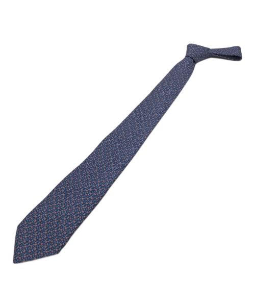 HERMES（エルメス）HERMES (エルメス) シルクネクタイ ネイビー サイズ:下記参照の古着・服飾アイテム