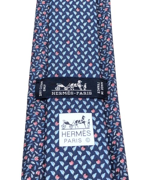 HERMES（エルメス）HERMES (エルメス) シルクネクタイ ネイビー サイズ:下記参照の古着・服飾アイテム