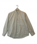 AURALEEオーラリー）の古着「WASHED FINX TWILL BIG SHIRTS」｜アイボリー