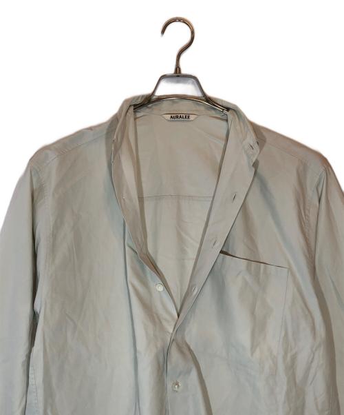AURALEE（オーラリー）AURALEE (オーラリー) WASHED FINX TWILL BIG SHIRTS アイボリー サイズ:SIZE 3の古着・服飾アイテム