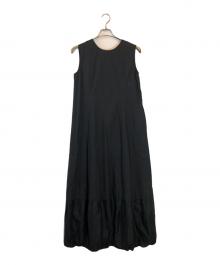 ne quittez pas（ヌキテパ）の古着「Cotton Organza & Poplin Sleeveless Balloon Dress」｜ブラック