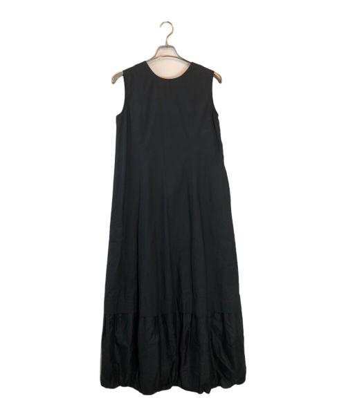 ne quittez pas（ヌキテパ）ne quittez pas (ヌキテパ) Cotton Organza & Poplin Sleeveless Balloon Dress ブラック サイズ:Mの古着・服飾アイテム