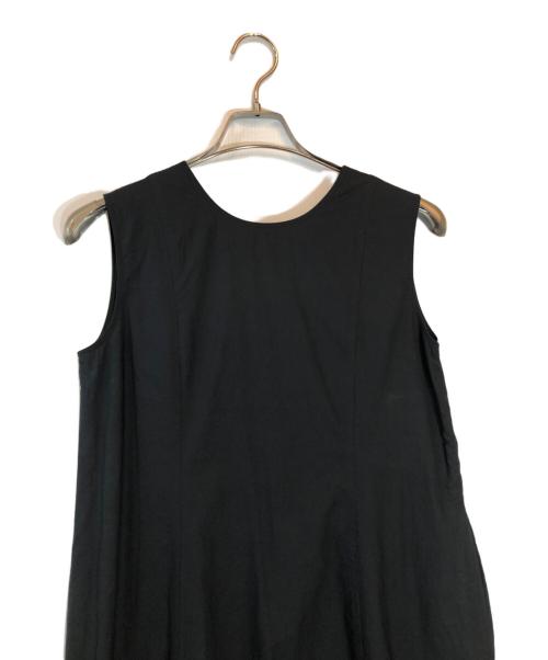 ne quittez pas（ヌキテパ）ne quittez pas (ヌキテパ) Cotton Organza & Poplin Sleeveless Balloon Dress ブラック サイズ:Mの古着・服飾アイテム