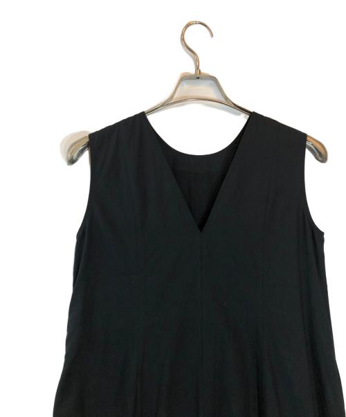 ne quittez pas（ヌキテパ）ne quittez pas (ヌキテパ) Cotton Organza & Poplin Sleeveless Balloon Dress ブラック サイズ:Mの古着・服飾アイテム