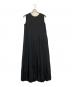 ne quittez pas（ヌキテパ）の古着「Cotton Organza & Poplin Sleeveless Balloon Dress」｜ブラック