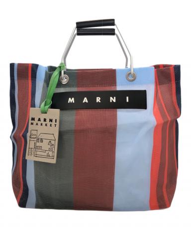 中古・古着通販】MARNI (マルニ) フラワーカフェトートバッグ ブルー