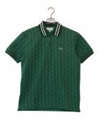 LACOSTEラコステ）の古着「モノグラムジャカードポロシャツ」｜グリーン