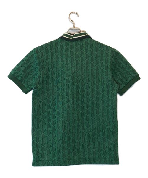 LACOSTE（ラコステ）LACOSTE (ラコステ) モノグラムジャカードポロシャツ グリーン サイズ:US Sの古着・服飾アイテム