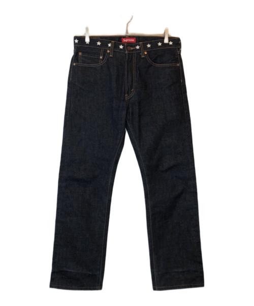 SUPREME（シュプリーム）SUPREME (シュプリーム) LEVI'S (リーバイス) スタープリントセルビッチジーンズ インディゴ サイズ:SIZE W32×L32の古着・服飾アイテム