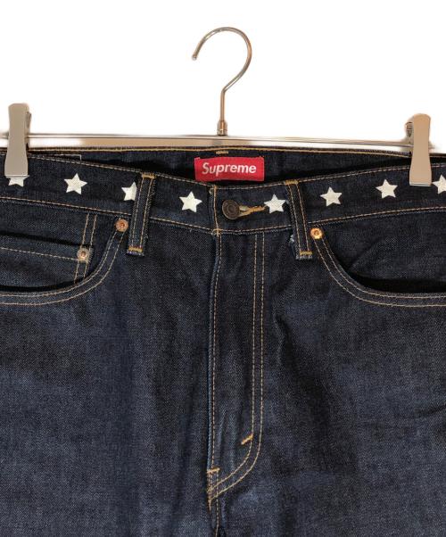 SUPREME（シュプリーム）SUPREME (シュプリーム) LEVI'S (リーバイス) スタープリントセルビッチジーンズ インディゴ サイズ:SIZE W32×L32の古着・服飾アイテム
