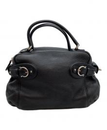Salvatore Ferragamo（サルヴァトーレ フェラガモ）の古着「ガンチーニ ハンドバッグ」｜ブラック