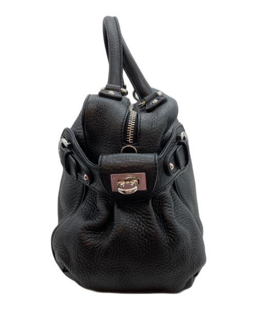 Salvatore Ferragamo（サルヴァトーレ フェラガモ）Salvatore Ferragamo (サルヴァトーレ フェラガモ) ガンチーニ ハンドバッグ ブラックの古着・服飾アイテム