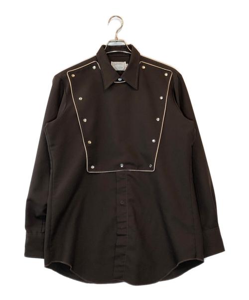 H BAR C（エイチバーシー）H BAR C (エイチバーシー) キャバルリーシャツ ブラウン サイズ:16 1/2の古着・服飾アイテム