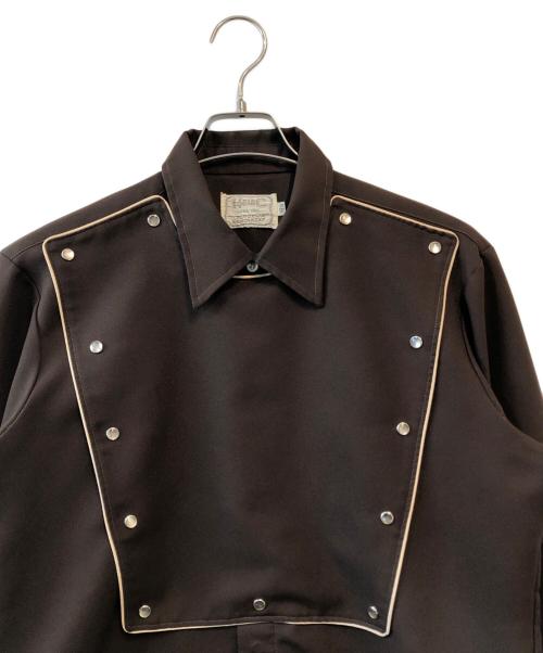 H BAR C（エイチバーシー）H BAR C (エイチバーシー) キャバルリーシャツ ブラウン サイズ:16 1/2の古着・服飾アイテム