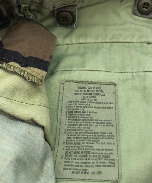 US ARMY（ユーエスアーミー）US ARMY (ユーエスアーミー) M-65 Trousers WOODLAND CAMO カーキ サイズ:MEDIUMME-SHORTの古着・服飾アイテム