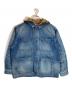 Supreme（シュプリーム）の古着「WORN HOODED CHORE COAT DENIM」｜カーキ×ブルー