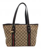 GUCCIグッチ）の古着「GGキャンバストートバッグ」｜ブラウン