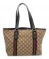 GUCCI (グッチ) GGキャンバストートバッグ ブラウン：30000円