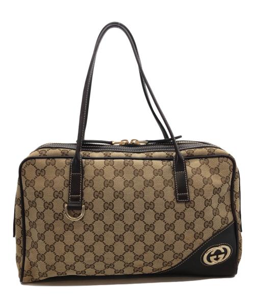 GUCCI（グッチ）GUCCI (グッチ) ハンドバッグ ブラウンの古着・服飾アイテム