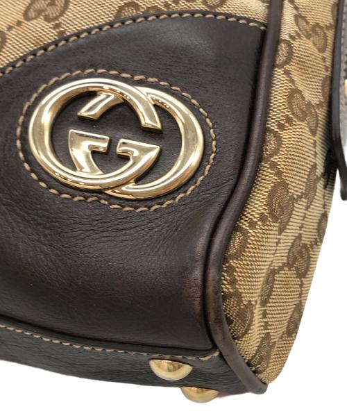 GUCCI（グッチ）GUCCI (グッチ) ハンドバッグ ブラウンの古着・服飾アイテム