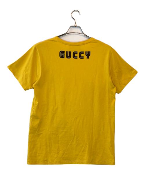 GUCCI（グッチ）GUCCI (グッチ) ELTON JOHN (エルトン・ジョン) プリントTシャツ イエロー サイズ:XSの古着・服飾アイテム