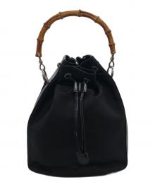 GUCCI（グッチ）の古着「バンブーハンドバッグ」｜ブラック