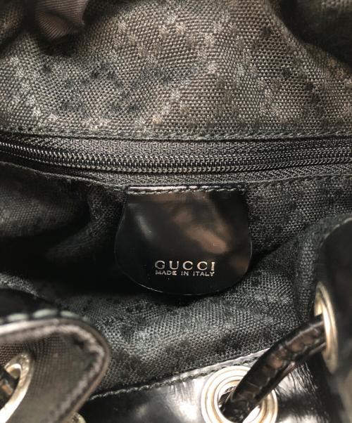 GUCCI（グッチ）GUCCI (グッチ) バンブーハンドバッグ ブラックの古着・服飾アイテム