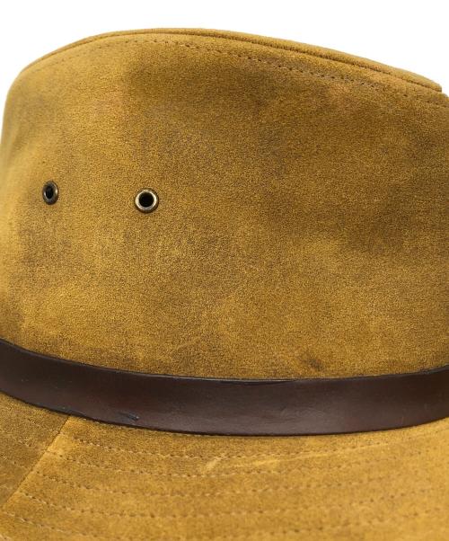 RRL（ダブルアールエル）RRL (ダブルアールエル) オイルドスウェードハット ブラウン サイズ:Mの古着・服飾アイテム