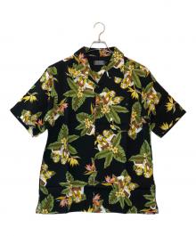 Hysteric Glamour（ヒステリックグラマー）の古着「TROPIC CHANNEL柄 オープンカラーシャツ」｜ブラック