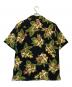 Hysteric Glamour (ヒステリックグラマー) TROPIC CHANNEL柄 オープンカラーシャツ ブラック サイズ:XL 未使用品：23000円