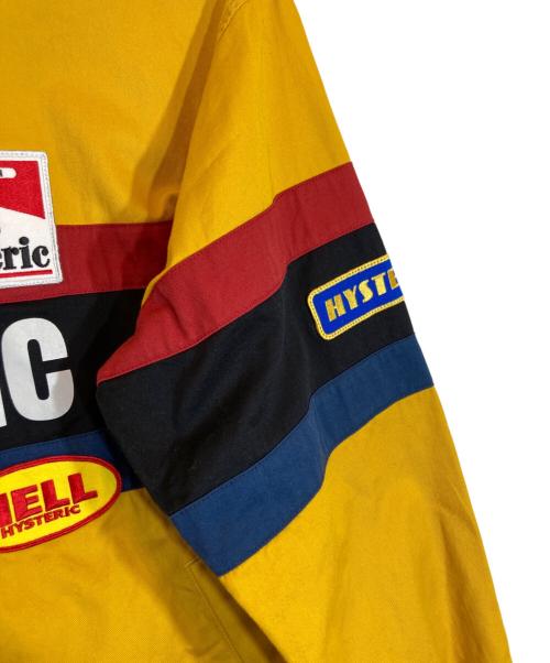 Hysteric Glamour（ヒステリックグラマー）Hysteric Glamour (ヒステリックグラマー) HYSTERIC RACING JACKET イエロー サイズ:Lの古着・服飾アイテム