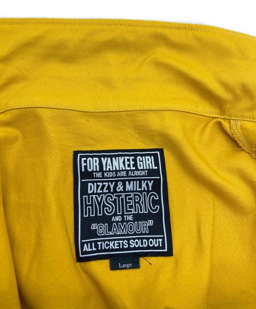 Hysteric Glamour（ヒステリックグラマー）Hysteric Glamour (ヒステリックグラマー) HYSTERIC RACING JACKET イエロー サイズ:Lの古着・服飾アイテム