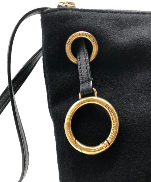Saint Laurent Paris（サンローランパリ）Saint Laurent Paris (サンローランパリ) リヴゴーシュクラッチバッグ ブラックの古着・服飾アイテム