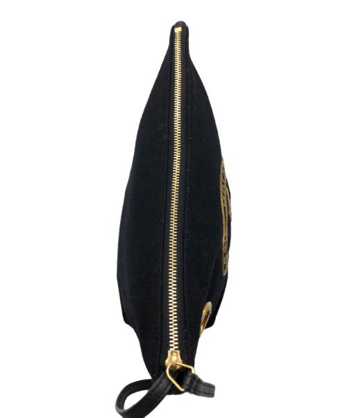 Saint Laurent Paris（サンローランパリ）Saint Laurent Paris (サンローランパリ) リヴゴーシュクラッチバッグ ブラックの古着・服飾アイテム
