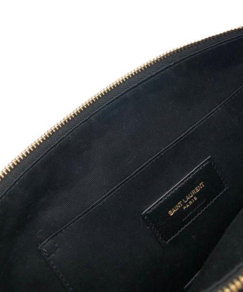 Saint Laurent Paris（サンローランパリ）Saint Laurent Paris (サンローランパリ) リヴゴーシュクラッチバッグ ブラックの古着・服飾アイテム