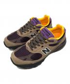 NEW BALANCEニューバランス）の古着「ローカットスニーカー」｜ブラウン×パープル