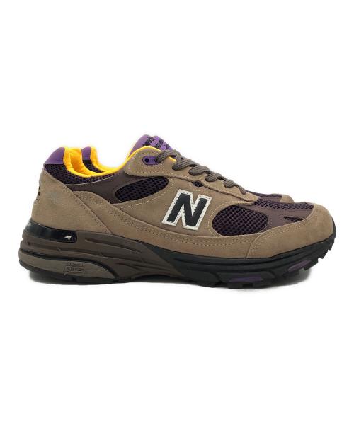 NEW BALANCE（ニューバランス）NEW BALANCE (ニューバランス) ローカットスニーカー ブラウン×パープル サイズ:27.5㎝の古着・服飾アイテム