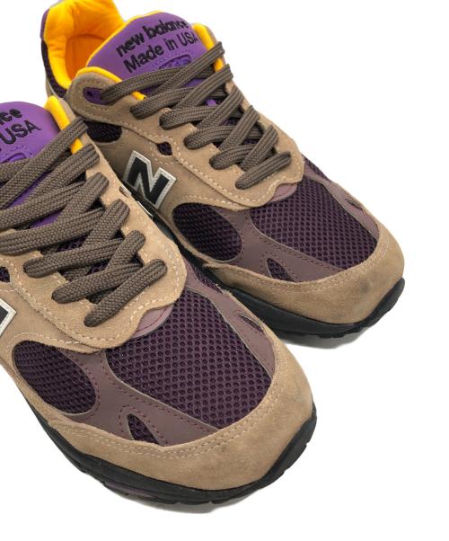NEW BALANCE（ニューバランス）NEW BALANCE (ニューバランス) ローカットスニーカー ブラウン×パープル サイズ:27.5㎝の古着・服飾アイテム