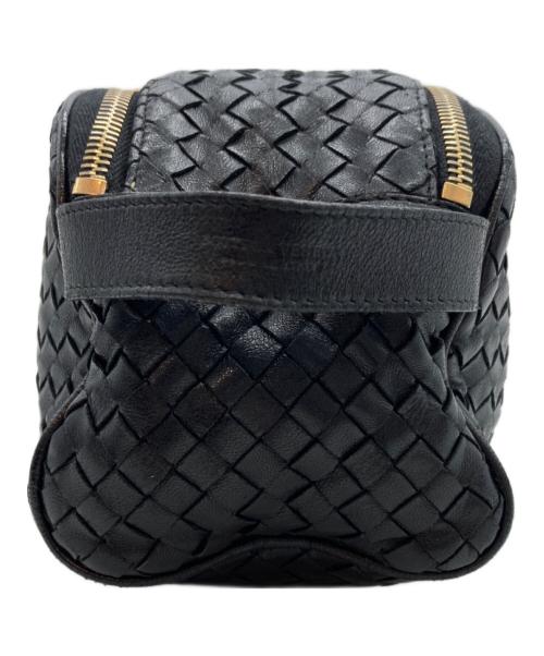 BOTTEGA VENETA（ボッテガベネタ）BOTTEGA VENETA (ボッテガベネタ) イントレチャートセカンドバッグ ブラックの古着・服飾アイテム