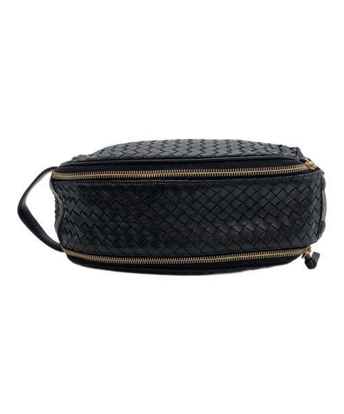 BOTTEGA VENETA（ボッテガベネタ）BOTTEGA VENETA (ボッテガベネタ) イントレチャートセカンドバッグ ブラックの古着・服飾アイテム